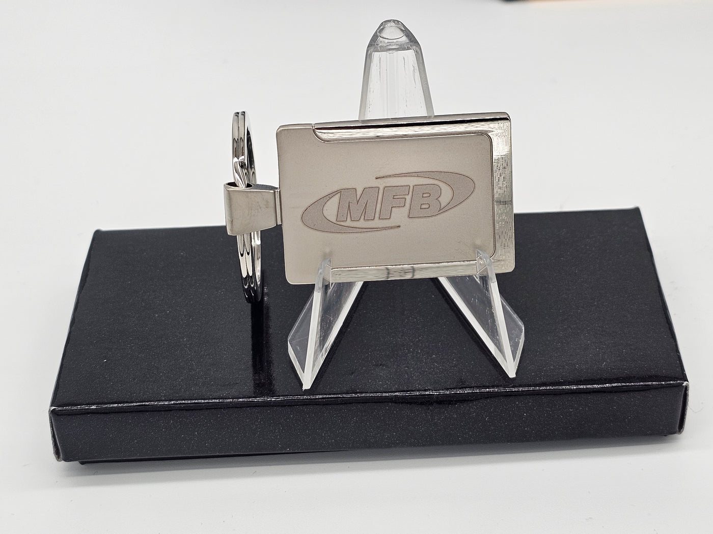Keyring - Silver MFB Corp logo